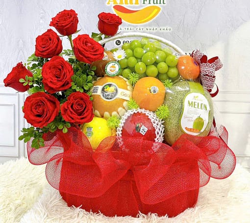 giỏ hoa quả nhập khẩu cao cấp