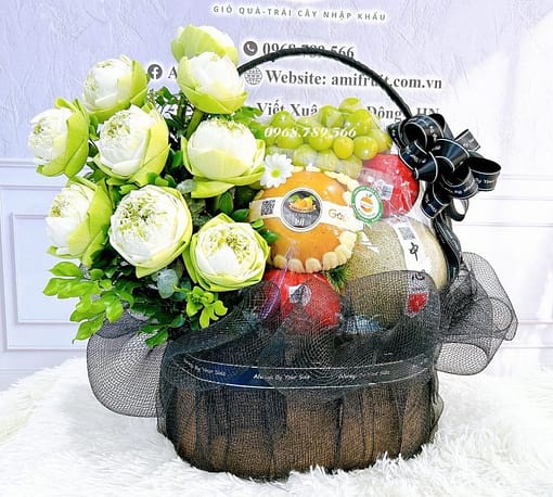 giỏ trái biếu tặng đám viếng, đám giỗ GQ_AMI_282
